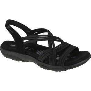 ČERNÉ DÁMSKÉ SANDÁLY SKECHERS REGGAE SLIM SIMPLY STRETCH SANDALS 163023-BLK Velikost: 36