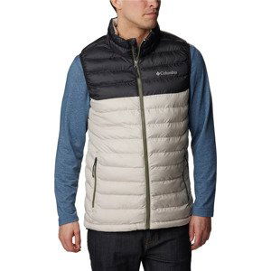 BÉŽOVO-ČERNÁ PROŠÍVANÁ VESTA COLUMBIA POWDER LITE VEST 1748031278 Velikost: M