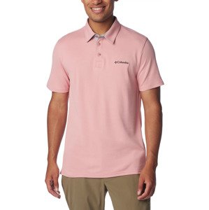 Světle růžové polotričko Columbia Nelson Point Polo 1772721629 Velikost: 2XL