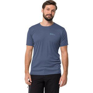 TMAVĚ MODRÉ PÁNSKÉ FUNKČNÍ TRIČKO JACK WOLFSKIN TECH TEE M 1807072-1292 Velikost: XL