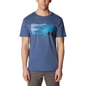 MODRÉ PÁNSKÉ TRIČKO S POTISKEM COLUMBIA PATH LAKE II GRAPHIC TEE 1934814481 Velikost: M