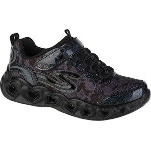 ČERNÉ SVÍTÍCÍ TENISKY SKECHERS HEART LIGHTS 20180L-BBK Velikost: 27