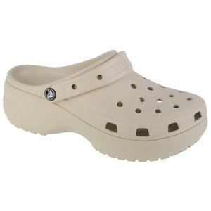 BÉŽOVÉ DÁMSKÉ NAZOUVÁKY CROCS CLASSIC PLATFORM CLOG 206750-2Y2 Velikost: 37/38