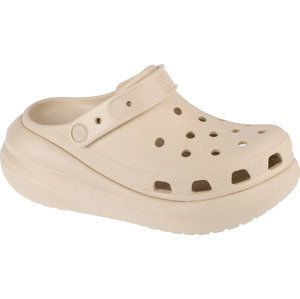 BÉŽOVÉ NAZOUVÁKY NA PLATFORMĚ CROCS CLASSIC CRUSH CLOG 207521-2Y2 Velikost: 37/38