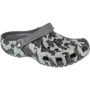 ŠEDÉ MASKÁČOVÉ CHLAPECKÉ NAZOUVÁKY CROCS CLASSIC SPRAY CAMO KIDS CLOG 207594-097 Velikost: 29/30