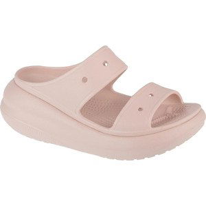 SVĚTLE RŮŽOVÉ NAZOUVÁKY NA PLATFORMĚ CROCS CLASSIC CRUSH SANDAL 207670-6UR Velikost: 37/38