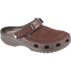 TMAVĚ HNĚDÉ PÁNSKÉ NAZOUVÁKY CROCS YUKON VISTA II CLOG 207689-23D Velikost: 48/49