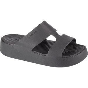 ČERNÉ NAZOUVÁKY NA PLATFORMĚ CROCS GATAWAY PLATFORM H-STRAP 209409-001 Velikost: 36/37