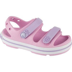 SVĚTLE RŮŽOVÉ DÍVČÍ SANDÁLY CROCS CROCBAND CRUISER SANDAL T 209424-84I Velikost: 22/23