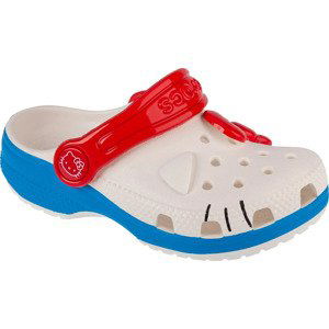 BÍLÉ DÍVČÍ NAZOUVÁKY CROCS CLASSIC HELLO KITTY IAM CLOG T 209469-100 Velikost: 24/25