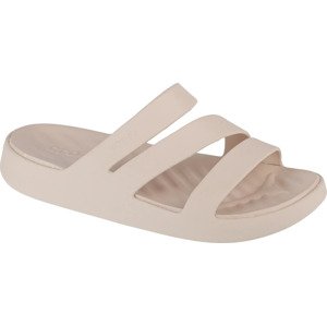 BÉŽOVÉ DÁMSKÉ NAZOUVÁKY CROCS GETAWAY STRAPPY SANDAL W 209587-160 Velikost: 37/38