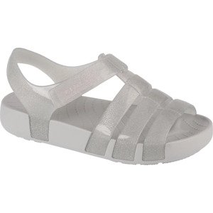 ŠEDÉ TŘPYTIVÉ SANDÁLY CROCS ISABELLA GLITTER KIDS SANDAL 209836-0IC Velikost: 29/30