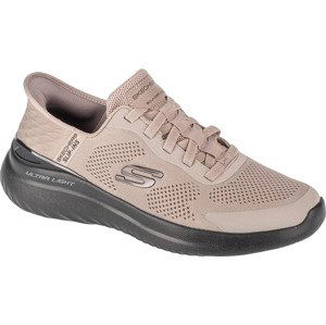 BÉŽOVÉ SPORTOVNÍ TENISKY SKECHERS SLIP-INS: BOUNDER 2.0 - EMERGED 232459-TPBK Velikost: 41