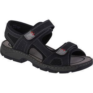 ČERNÉ PÁNSKÉ SANDÁLY RIEKER SANDALS 26156-02 Velikost: 41