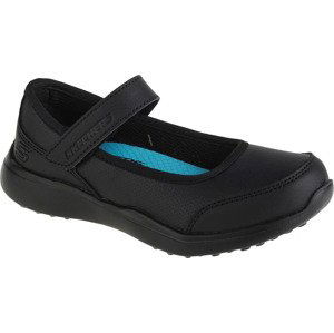 ČERNÉ DÍVČÍ BALERÍNY SKECHERS MICROSTRIDES-CLASS SPIRIT 302606L-BBK Velikost: 33