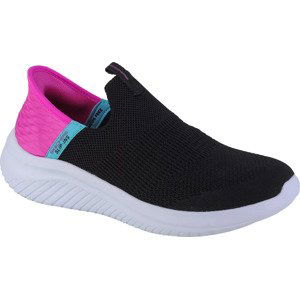 ČERNO-RŮŽOVÉ DÍVČÍ SLIP ONY SKECHERS ULTRA FLEX 3.0 - FRESH TIME 303800L-BKPK Velikost: 38