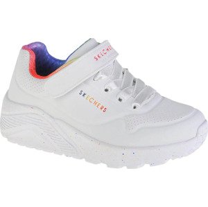 BÍLÉ DÍVČÍ TENISKY SKECHERS UNO LITE RAINBOW SPECKS 310457L-WMLT Velikost: 27