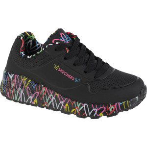 ČERNÉ TENISKY SKECHERS UNO LITE 314976L-BKMT Velikost: 31