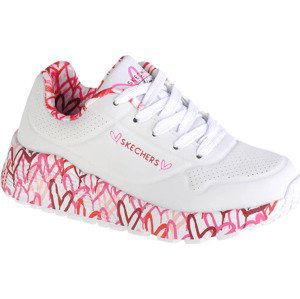 BÍLÉ DÍVČÍ TENISKY SKECHERS UNO LITE 314976L-WRPK Velikost: 29