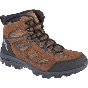 HNĚDÉ KOTNÍKOVÉ TURISTICKÉ BOTY JACK WOLFSKIN VOJO 3 TEXAPORE MID M 4042462-5298 Velikost: 41