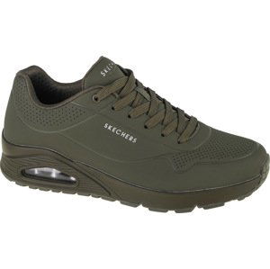 KHAKI PÁNSKÉ TENISKY SKECHERS UNO - STAND ON AIR 52458-DKGR Velikost: 42.5