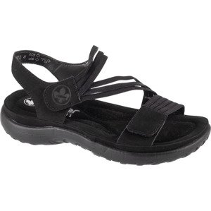 ČERNÉ DÁMSKÉ SANDÁLY S PÁSKY RIEKER SANDALS 64870-02 Velikost: 37