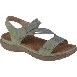 ZELENÉ DÁMSKÉ SANDÁLY RIEKER SANDALS 64870-52 Velikost: 37