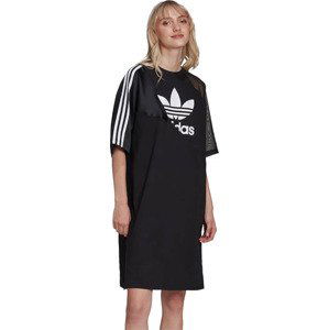 ČERNÉ SPORTOVNÍ ŠATY ADIDAS ADICOLOR SPLIT TREFOIL TEE DRESS HC0637 Velikost: 32