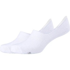 BÍLÉ NÍZKÉ PONOŽKY - 2 PÁRY SKECHERS 2PPK BASIC FOOTIES SOCKS SK44005-1000 Velikost: 35-38