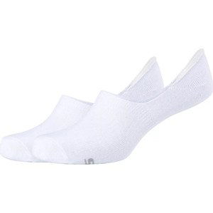 Bílé nízké ponožky - 2 páry Skechers 2PPK Basic Footies Socks SK44005-1000 Velikost: 39-42