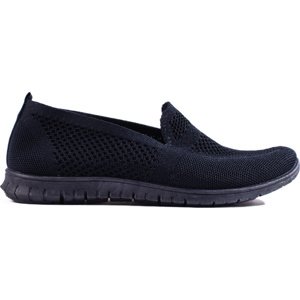 TMAVĚ MODRÉ NAZOUVACÍ TENISKY SLIP-ON TA-211N Velikost: 41