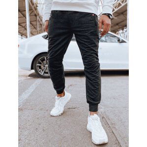 TMAVĚ ŠEDÉ PÁNSKÉ JOGGER TEPLÁKY UX4122 Velikost: M/L