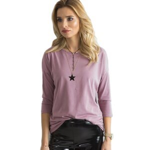 Tmavě růžové dámské tričko RV-BZ-4661.59P-dark pink Velikost: S