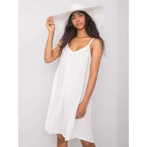 Bílé dámské šaty na ramínka TW-SK-BI-81541.31-white Velikost: M