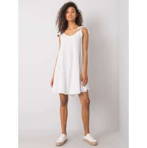 Bílé dámské bavlněné letní šaty TW-SK-BI-26660.32P-white Velikost: L