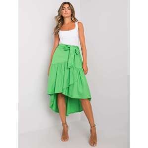Zelená asymetrická sukně -CHA-SD-1036.77P-green Velikost: L/XL