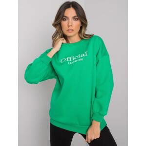 Zelená mikina Cherbourg s nápisem Official EM-BL-702.46-green Velikost: L/XL