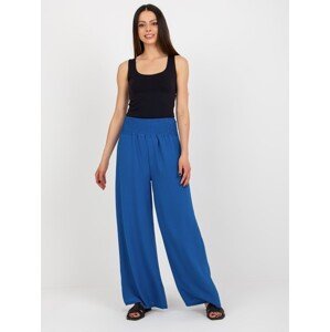 Modré letní široké kalhoty -DHJ-SP-8390.70-dark blue Velikost: ONE SIZE