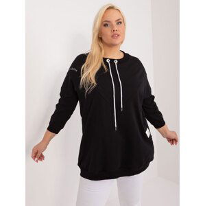 ČERNÉ TRIČKO S ŠŇŮRKAMI A KAPSAMI RV-BZ-9337.43-BLACK Velikost: ONE SIZE