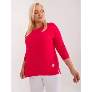 ČERVENÁ LEHKÁ BASIC MIKINA RV-BZ-9221.95-RED Velikost: ONE SIZE