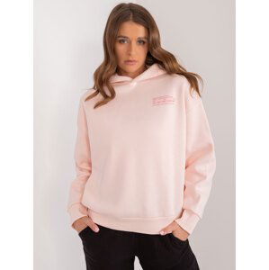 SVĚTLE RŮŽOVÁ MIKINA S KAPUCÍ D10608BC02450C3-LIGHT PINK Velikost: XL