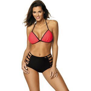 RŮŽOVO-ČERNÉ STYLOVÉ BIKINY LISA NECTARINE M-471 (6) Velikost: M