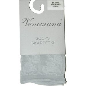 SILONKOVÉ PONOŽKY SE VZOREM VENEZIANA JANA Velikost: ONE SIZE, Barva: argento