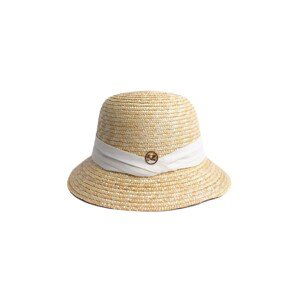 Slaměný klobouk v retro stylu Art Of Polo 24144 Paradela Velikost: 54-57 cm, Barva: světle béžový/bílý