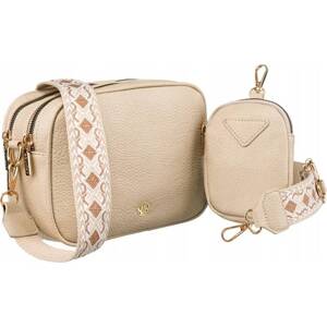 ROVICKY BÉŽOVÁ CROSSBODY KABELKA S MALOU PENĚŽENKOU R-KP-08-F19 Velikost: ONE SIZE