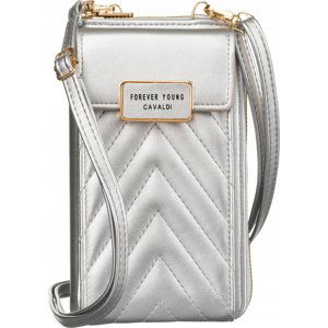 4U CAVALDI STŘÍBRNÁ PROŠÍVANÁ CROSSBODY PENĚŽENKA M677 M-10 Velikost: ONE SIZE