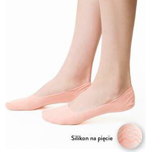 Lososové dámské ponožky do balerínek Art.058 DK008 38-40 ŁOSOSIOWY Skarpety Velikost: 38-40