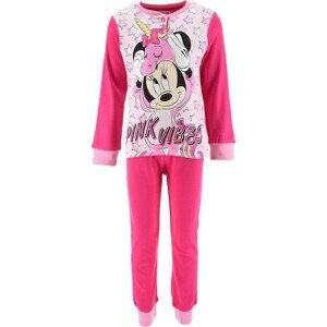 TMAVĚ RŮŽOVÉ DLOUHÉ BAVLNĚNÉ PYŽAMO DISNEY - MINNIE MOUSE Velikost: 98