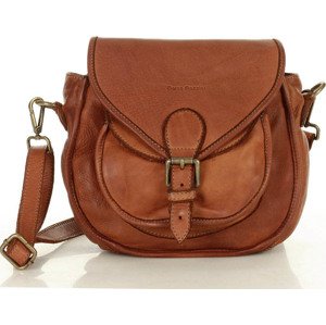 MARCO MAZZINI HNĚDÁ KOŽENÁ VINTAGE CROSSBODY (V138B) Velikost: ONE SIZE