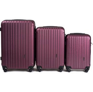 Vínová sada tří cestovných kufrů 2011, Luggage 3 sets (L,M,S) Wings, Burgundy Velikost: Sada kufrů